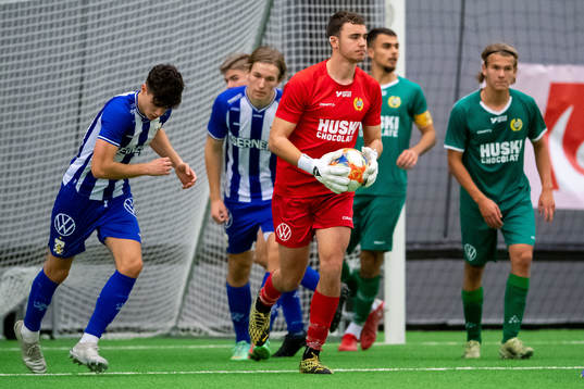 Hammarbys målvakt Nils Björklund finalen i