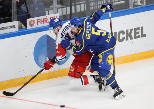 Adam Almquist of Sweden and Andrey Nestrashil  of Czech