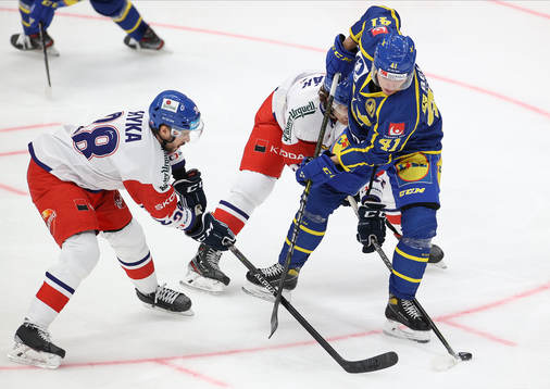Adam Almquist of Sweden and Andrey Nestrashil  of Czech