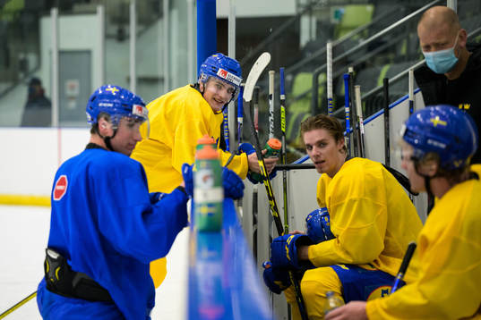 Joel Nyström of the Swedish under-20 national ice hockey