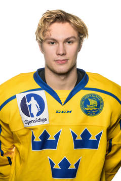 Fabian Lysell of the Swedish under-20 national ice hockey