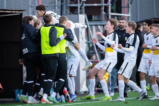 AIKs spelare jublar