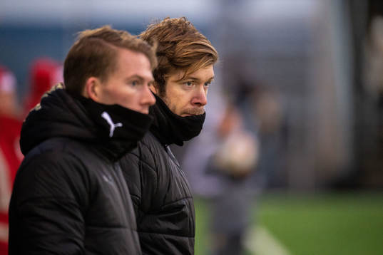 Helsingborgs tränare Max Lindén