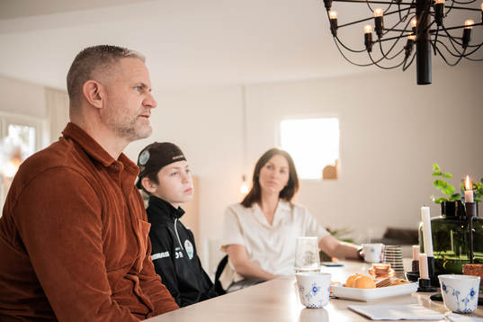 Hemma hos Kristianstad ishockeytränare Mikael Gath här