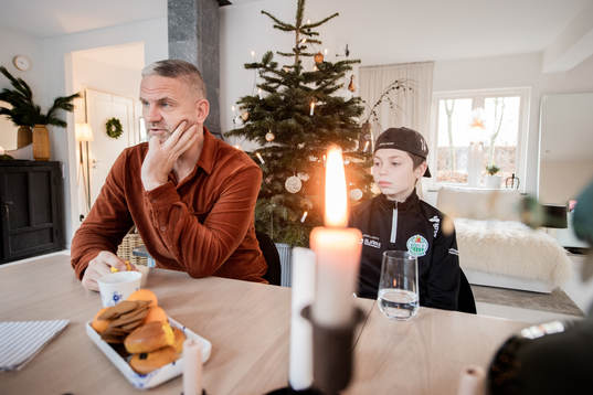 Hemma hos Kristianstad ishockeytränare Mikael Gath här