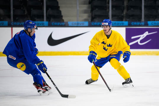 Albert Sjöberg and Leo Lööf of the Swedish under-20