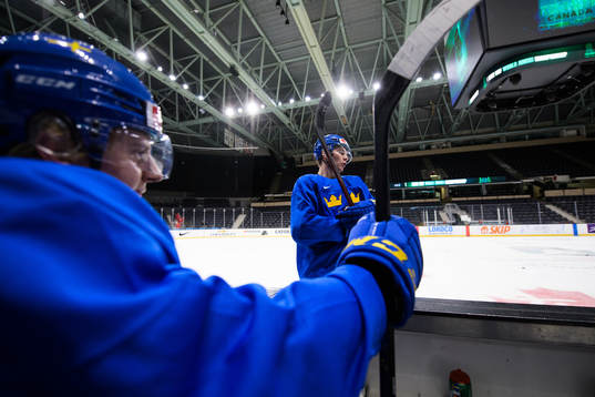 Emil Andrae and Helge Grans of the Swedish under-20