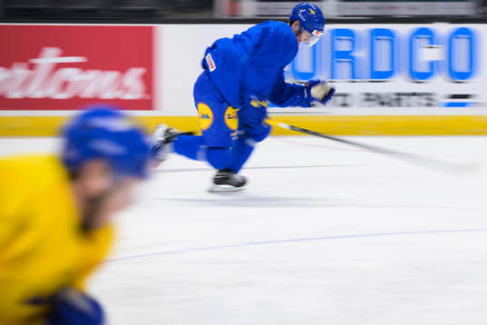 William Eklund of the Swedish under-20 national ice hockey