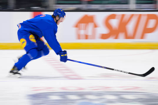 Oskar Olausson of the Swedish under-20 national ice hockey