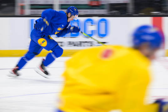 Albert Sjöberg of the Swedish under-20 national ice hockey