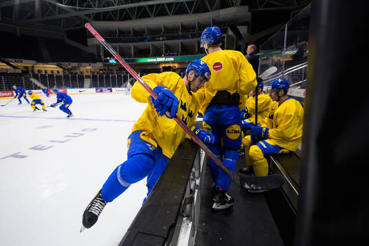 Anton Olsson of the Swedish under-20 national ice hockey
