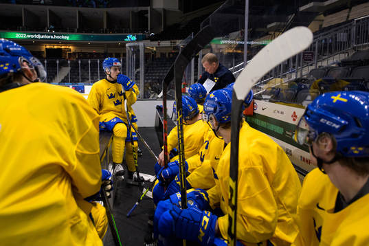 Assistant coach Henrik Stridh of the Swedish under-20