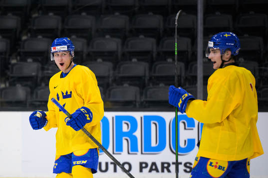Oskar Magnusson and Joel Nyström of the Swedish under-20
