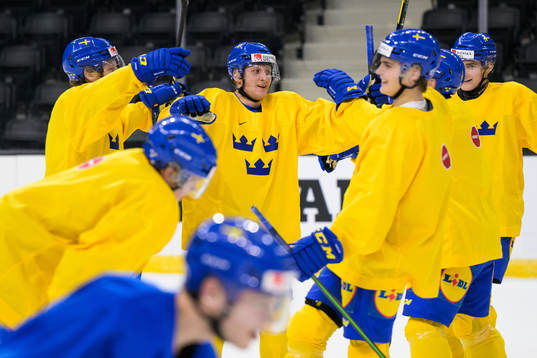 Oskar Magnusson and others of the Swedish under-20 national