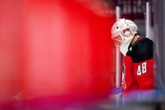 Malmö Redhawks målvakt Lucas Arrhagen