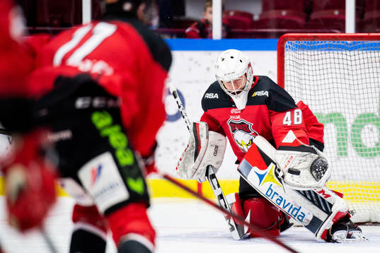 Malmö Redhawks målvakt Lucas Arrhagen
