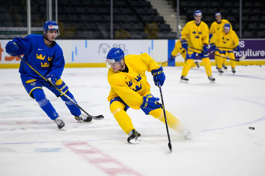 Isak Rosén and Victor Sjöholm of the Swedish under-20