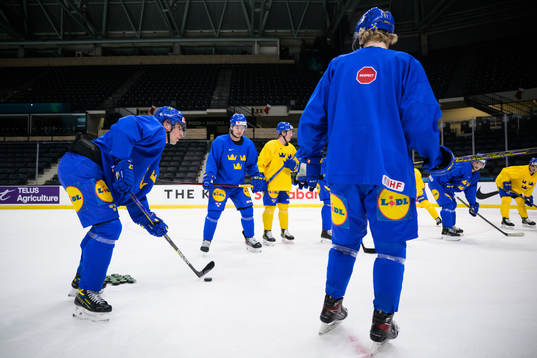 Daniel Torgersson of the Swedish under-20 national ice