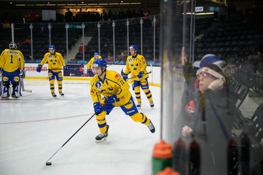 Fabian Lysell of Sweden at warm-up