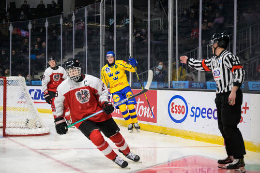 Oskar Olausson of Sweden celebrates