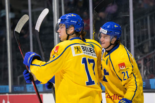 Oskar Olausson of Sweden celebrates