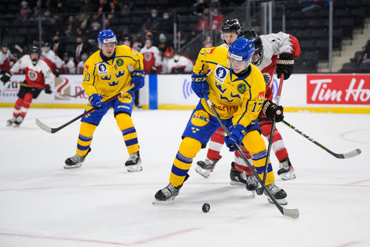 Alexander Holtz and William Eklund of Sweden