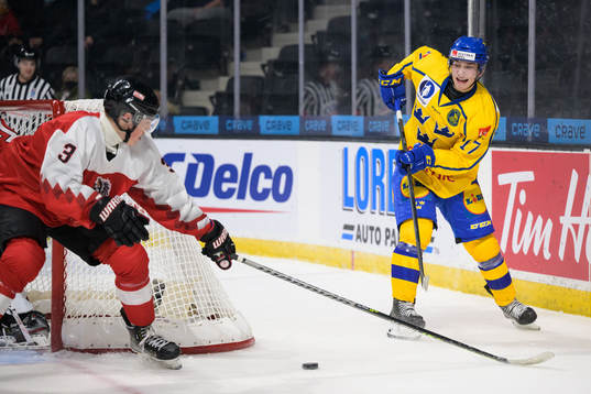 Lukas Hörl of Austria and William Eklund of Sweden