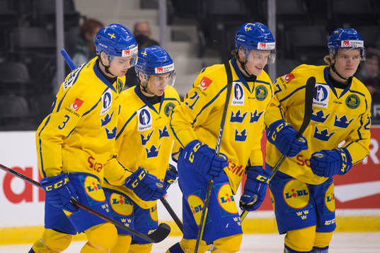 Helge Grans, William Eklund, Oskar Olausson and Theodor