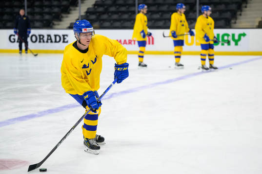 Victor Sjöholm of Sweden at a training session