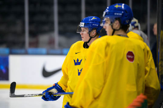 Victor Sjöholm of Sweden at a training session