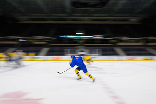 Players of Sweden at a training session