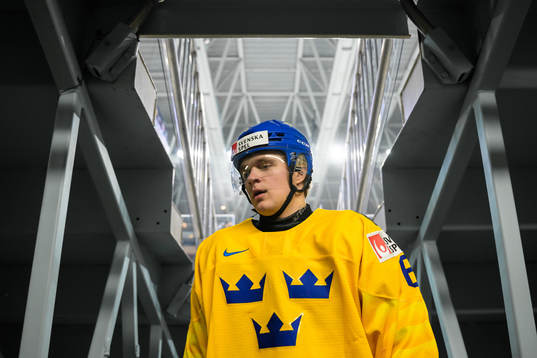 Måns Forsfjäll of Sweden leaves warm-up