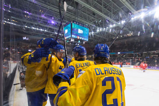 Alexander Holtz, William Eklund and Oskar Olausson of