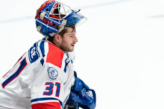 Oskarshamns målvakt Tim Juel