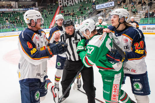 Rögles Leon Bristedt i bråk med Djurgårdens Linus