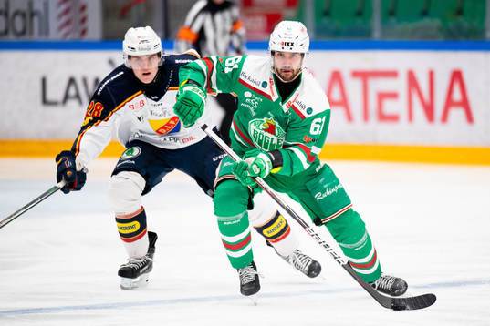 Djurgårdens Oscar Bjerselius och Rögles Ludvig Larsson