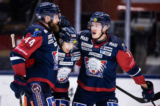Linköpings Jonas Junland, Markus Ljungh och Henrik