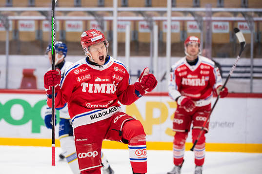 Timrås Filip Westerlund jublar