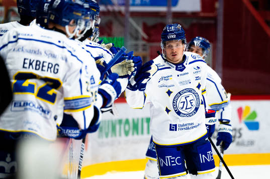 Leksands Erik Hedlund jublar
