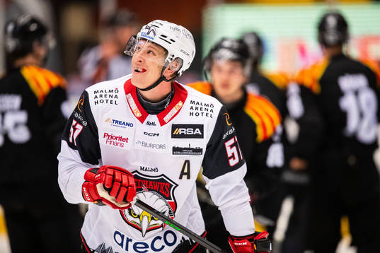 Malmö Redhawks Emil Sylvegård deppar