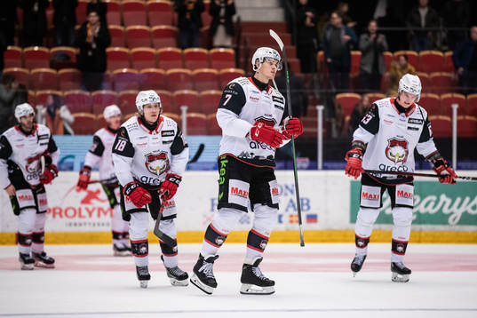 Malmö Redhawks Marcus Sylvegård och Oliver Lauridsen