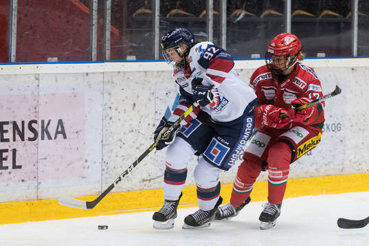 Linköpings Andrea Dalen och Modos Erica Rieder