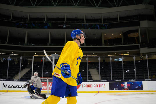 Albert Sjöberg of Sweden at a training session