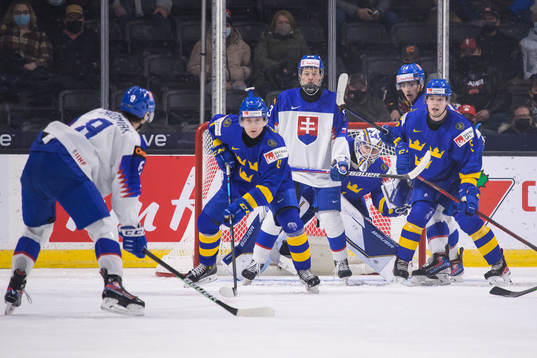Martin Chromiak, Adam Sykora and Maros Jedlicka of Slovakia