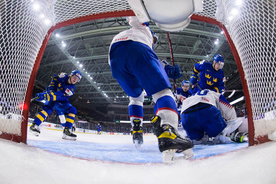 Åke Stakkestad and Daniel Ljungman of Sweden challenge