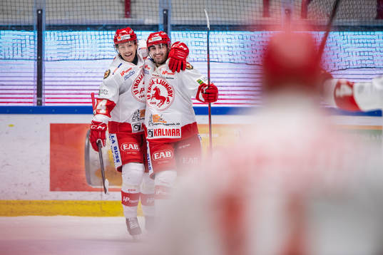 Troja-Ljungbys  Kevin Karlsson jublar