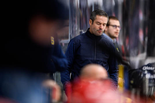 Södertäljes tränare Jörgen Bemström deppar