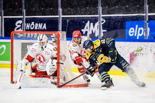 Troja-Ljungbys målvakt Antons Svensson och Daniel
