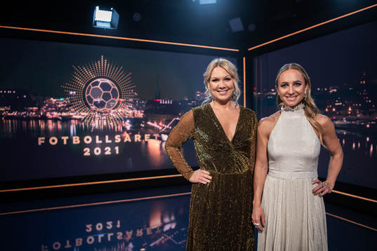 Programledare Anna Brolin och Frida Nordstrand