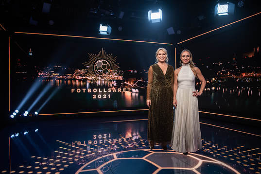 Programledare Anna Brolin och Frida Nordstrand